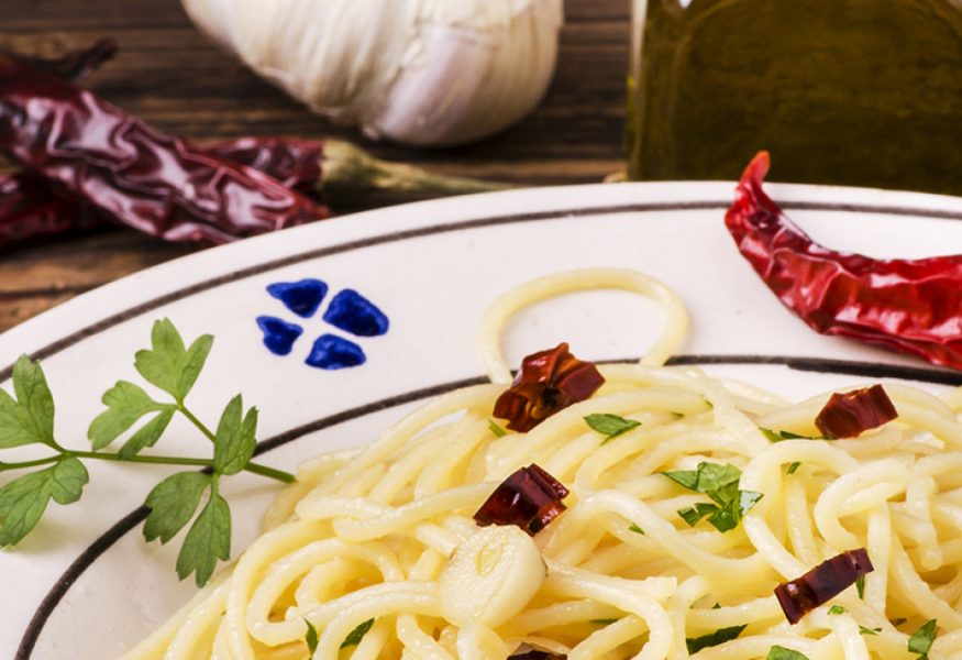 Spaghetti aglio, olio e peperoncino